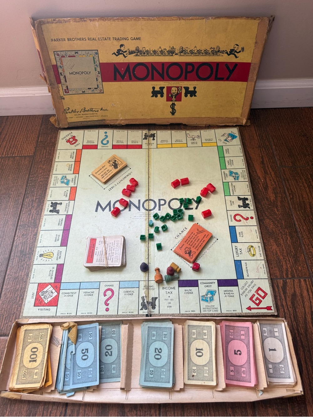 Vintage Monopoly Classic Board Game by Parker Brothers